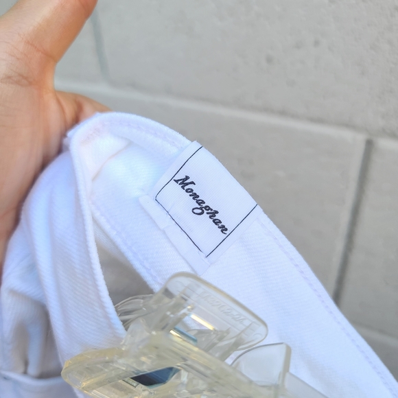 Frank & Eileen | Monaghan Mom Jean Italian Vintage Denim in White Size 30 - Picture 12 of 14